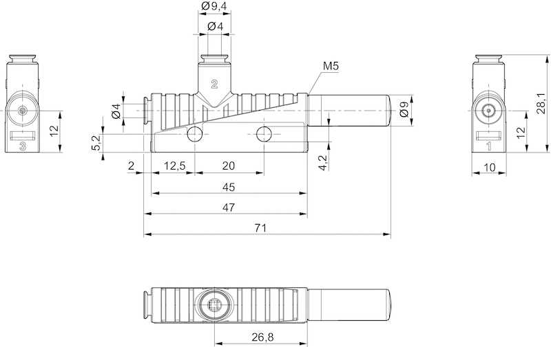 Aventics Эжектор, Cерия EBS - R412007449 Cерия EBS - R412007454