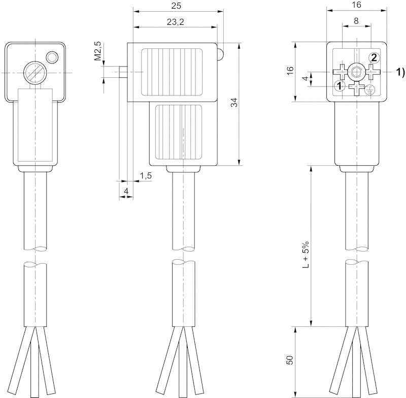 Aventics Штекерный соединитель клапанов, серия CON-VP - 1834484204 серия CON-VP - 1834484236
